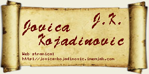 Jovica Kojadinović vizit kartica